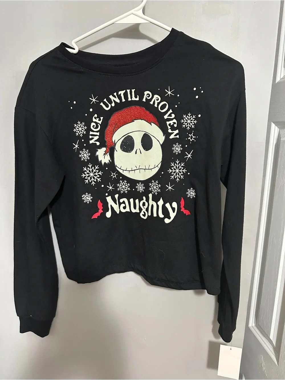Boys Disney The Nightmare Before Christmas Black Graphic Tee Size XL 14/16